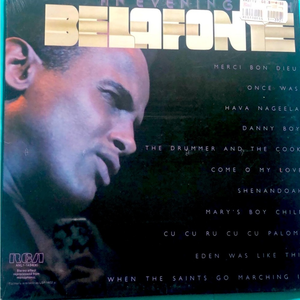 1976 “An evening with Harry Belafonte” new and sealed vinyl vintage record